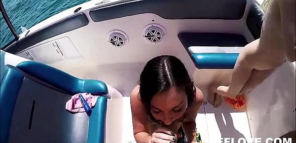  Blonde Tiny Teenager And Big Ass Teen Drunk Fucked On Party Boat In Front Of Best Friends POV